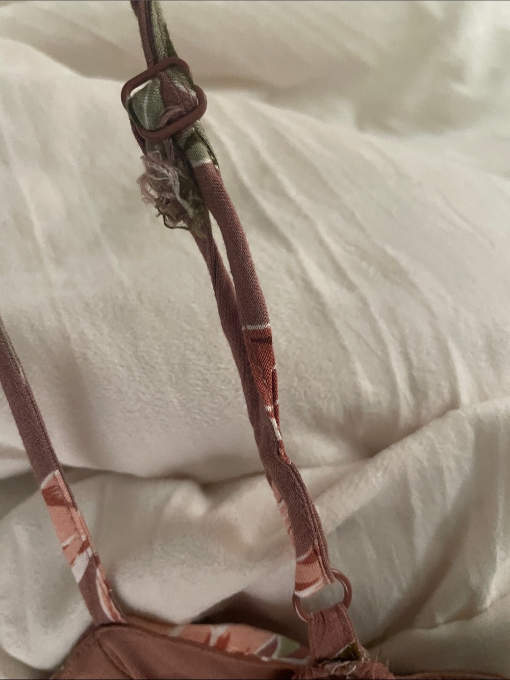 AUW Mauve Pink Floral Spaghetti-Strap Midi Dress - Picture 4 of 5